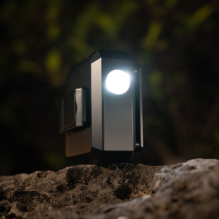 Outdoor Waist-mounted Lighting Fan with Power Function Multifunctional Bracket Hanging Neck Fan(White) by buy2fix