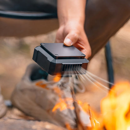 Outdoor Waist-mounted Lighting Fan with Power Function Multifunctional Bracket Hanging Neck Fan(White) by buy2fix