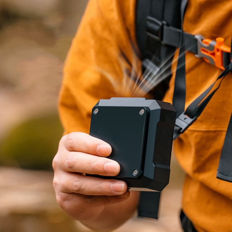 Outdoor Waist-mounted Lighting Fan with Power Function Multifunctional Bracket Hanging Neck Fan(White) by buy2fix