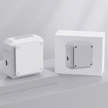 Outdoor Waist-mounted Lighting Fan with Power Function Multifunctional Bracket Hanging Neck Fan(White) by buy2fix