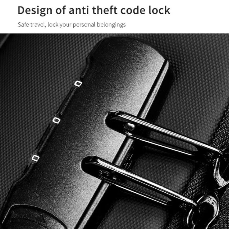 Business Large Capacity Travel Bag Multifunctional Waterproof Laptop Backpack With USB Port(Blue) by buy2fix