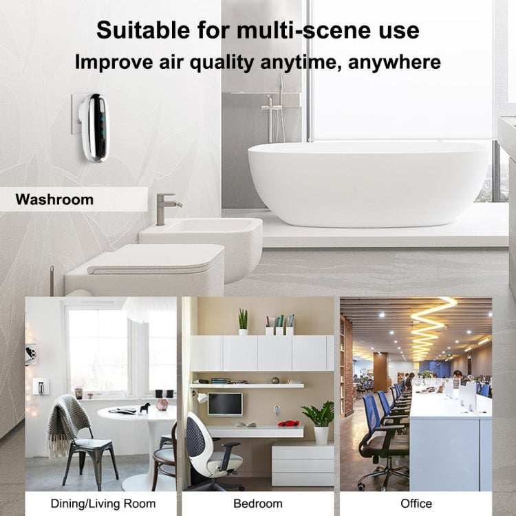 90V-250V Plug-in Negative Ion Air Purifier Portable Odor Removing Device UK Adapter+ EU Host - Air Purifiers & Accessories by buy2fix | Online Shopping UK | buy2fix