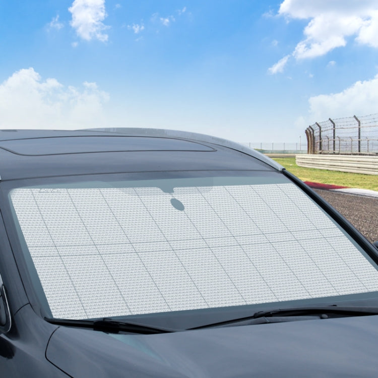 140x75cm Car Front Windshield Sun Protection Heat Insulation Foldable Sunshade by buy2fix