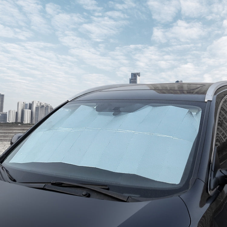 140x75cm Car Front Windshield Sun Protection Heat Insulation Foldable Sunshade by buy2fix