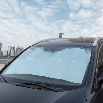 130x70cm Car Front Windshield Sun Protection Heat Insulation Foldable Sunshade by buy2fix