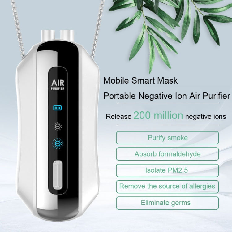 Portable Negative Ion Air Purifier Home Hanging Neck Purifier, Style: Rope Style (White) - Air Purifiers & Accessories by buy2fix | Online Shopping UK | buy2fix