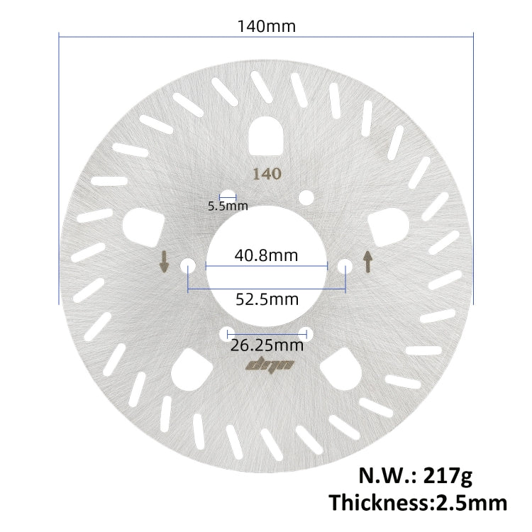 For Xiaomi Ninebot Electric Scooter GT1 GT2 140mm 6 Hole Disc Brake - Accessories & Parts by buy2fix | Online Shopping UK | buy2fix