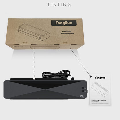 9 Inch A4 Hot Cold Laminator Machine Book Documents Laminator, Size: Only Machine(220V UK Plug) by buy2fix