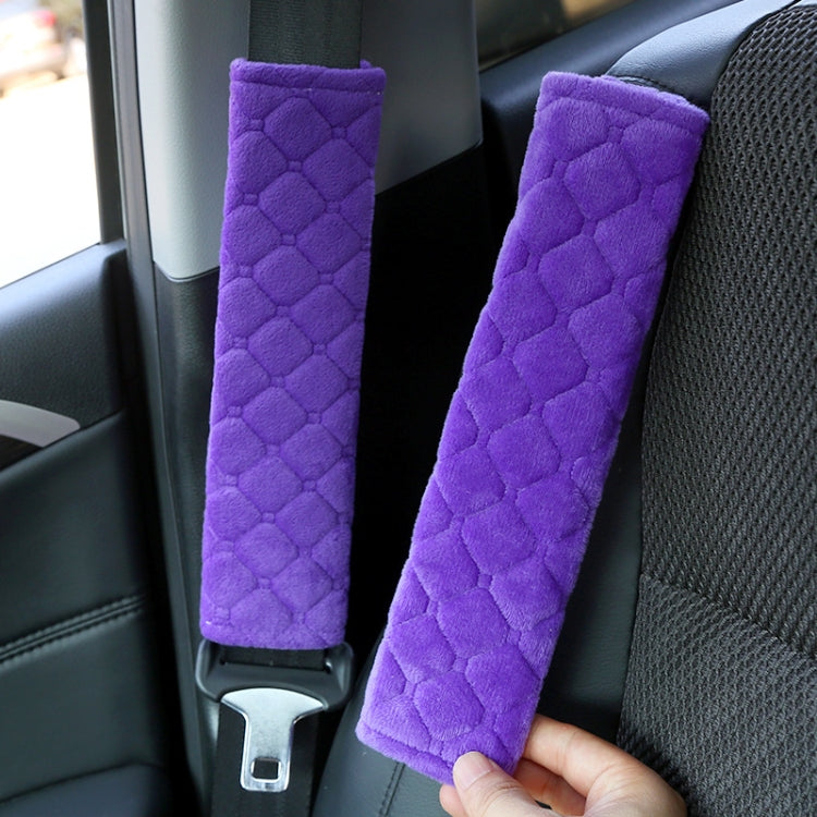 Car Seat Belt Protector Soft Extended Shoulder Pads, Color: Black Plush by buy2fix