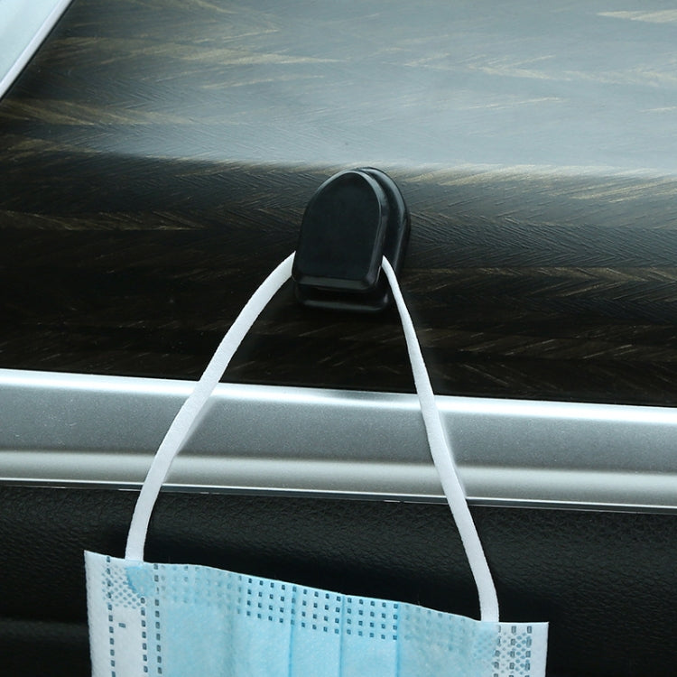 20pcs Mini Car Front Row Central Control Convenient Self-Adhesive Hook, Color: Black by buy2fix