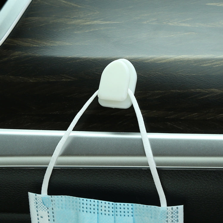 20pcs Mini Car Front Row Central Control Convenient Self-Adhesive Hook, Color: White by buy2fix