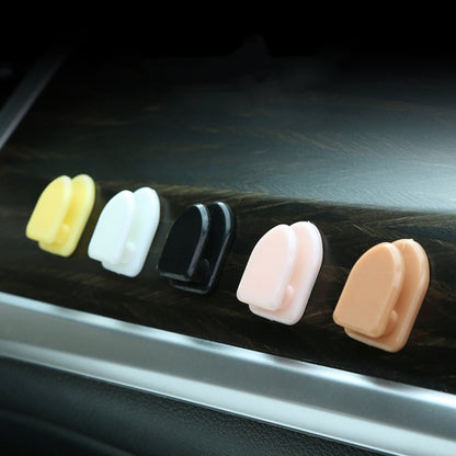 20pcs Mini Car Front Row Central Control Convenient Self-Adhesive Hook, Color: Black by buy2fix