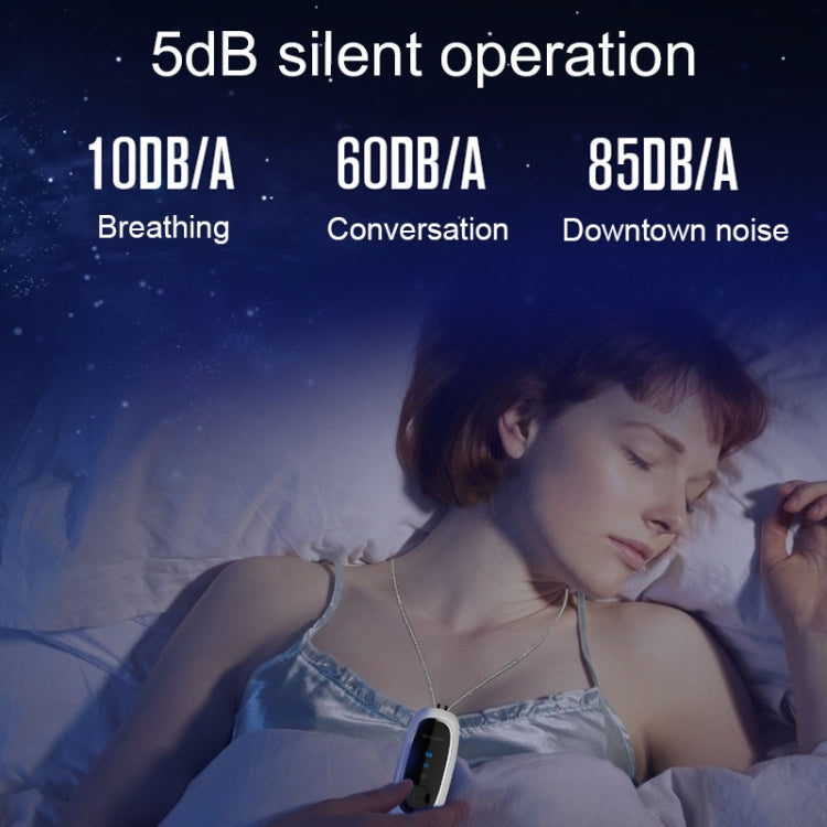 Upgrade Dual-brush Negative Ion Air Purifier Neck Small Portable Air Purifier, Style: Chain Model (Black) by buy2fix