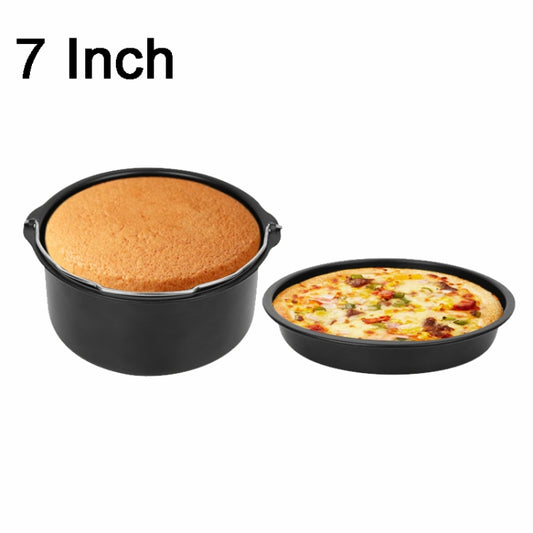 7 -inch  Cake Basket with Handle + Pizza Tray Air Fryer Accessory Set Bakeware - Cooktop Parts by buy2fix | Online Shopping UK | buy2fix