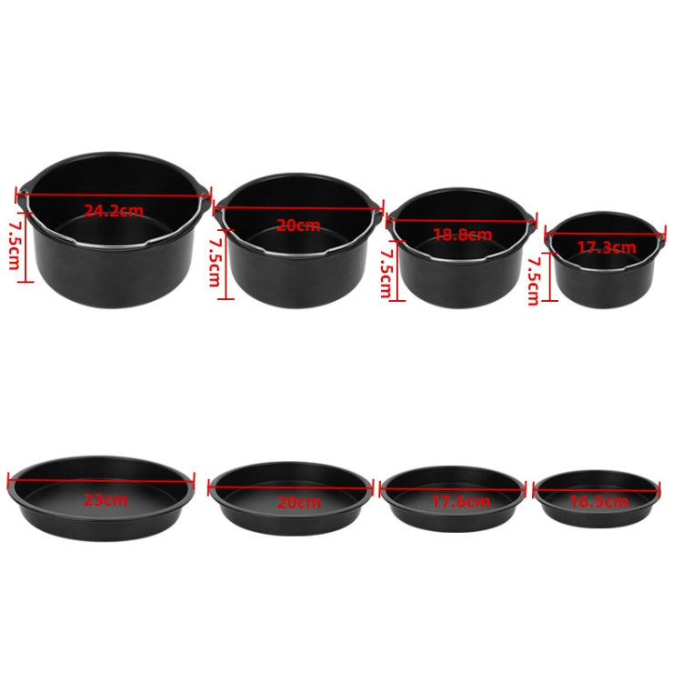 9 -inch Cake Basket with Handle + Pizza Tray Air Fryer Accessory Set Bakeware - Cooktop Parts by buy2fix | Online Shopping UK | buy2fix