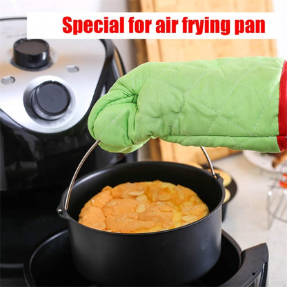 9 -inch Cake Basket with Handle + Pizza Tray Air Fryer Accessory Set Bakeware - Cooktop Parts by buy2fix | Online Shopping UK | buy2fix