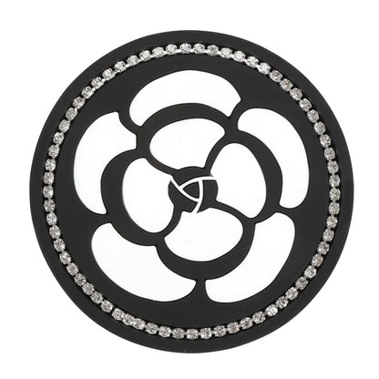 Car Water Cup Anti-skid Mat Door Slot Interior Modification Mat With diamond(Big Camellia) by buy2fix