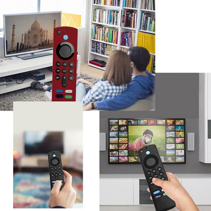 2pcs Remote Control Case For Amazon Fire TV Stick 2021 ALEXA 3rd Gen With Airtag Holder(Mint Green) - Remote Control Covers by buy2fix | Online Shopping UK | buy2fix