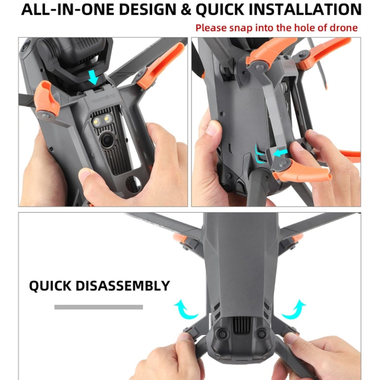 Sunnylife M3P-LG582 For DJI Mavic 3 Pro Folding Increases Tripod Protection Support Spider Landing Rack(Dual Color) by buy2fix