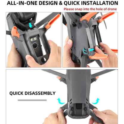 Sunnylife M3P-LG582 For DJI Mavic 3 Pro Folding Increases Tripod Protection Support Spider Landing Rack(Dual Color) by buy2fix