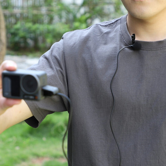 For Insta360 ONE X2/X3/1 inch 360 Edition Sunnylife MC490 Collar Microphone Motion Camera Recording Wheat - Microphone by Sunnylife | Online Shopping UK | buy2fix