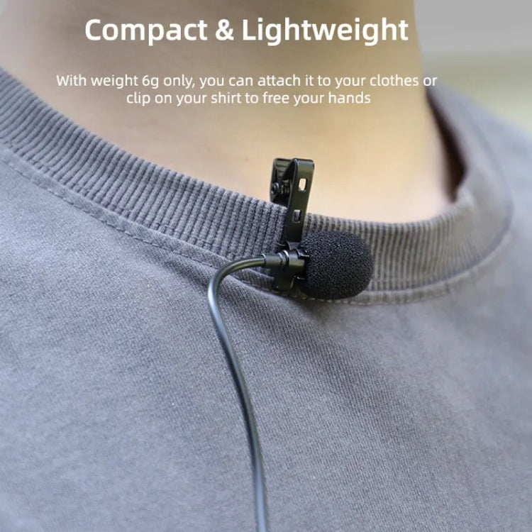 For DJI Pocket 3 / Action 5 Pro / Action 4 / 3 / 2 Sunnylife MC490 Collar Microphone Motion Camera Recording Wheat - Microphone by Sunnylife | Online Shopping UK | buy2fix
