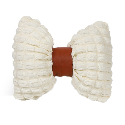 Car Seat Breathable And Comfortable Puff Pillow Upholstery, Color: Headrest Beige Brown by buy2fix