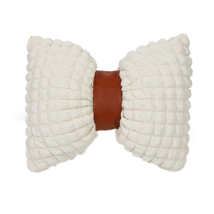 Car Seat Breathable And Comfortable Puff Pillow Upholstery, Color: Lumbar Pillow Beige Brown by buy2fix