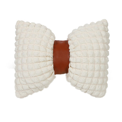 Car Seat Breathable And Comfortable Puff Pillow Upholstery, Color: Lumbar Pillow Beige Brown by buy2fix