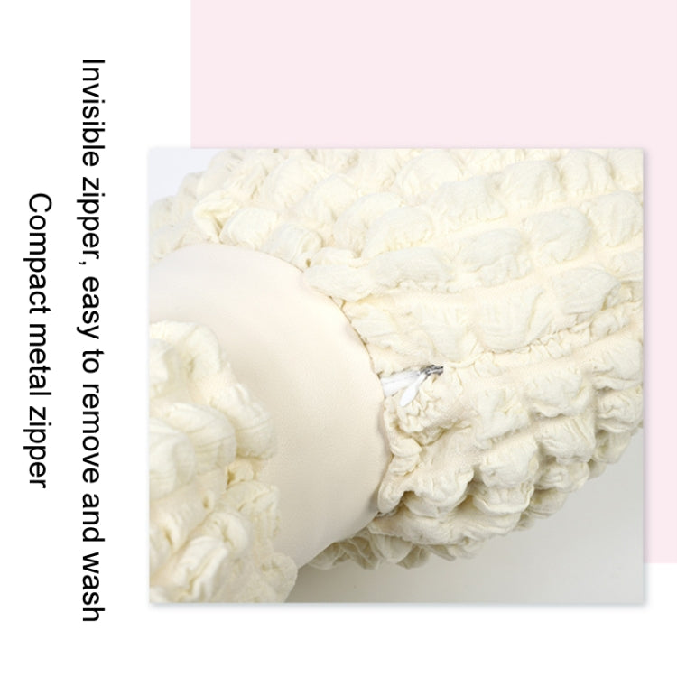 Car Seat Breathable And Comfortable Puff Pillow Upholstery, Color: Headrest Beige by buy2fix