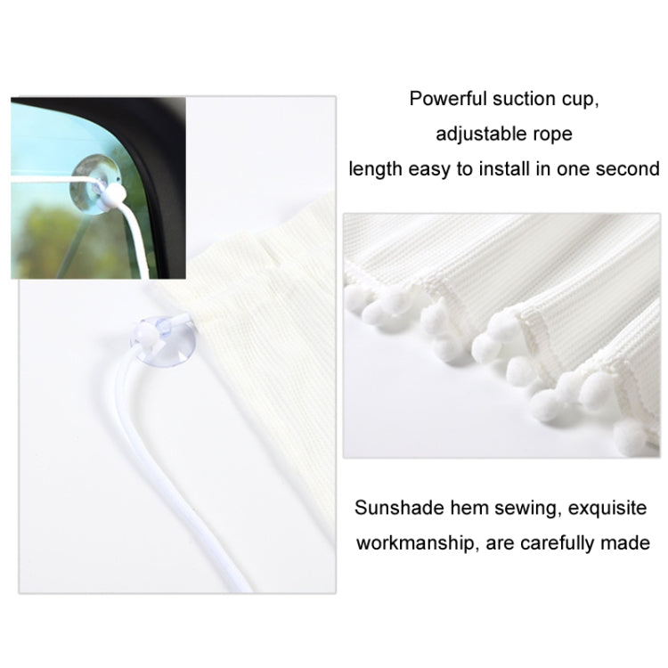 Car Sun Protection Blackout Curtain Cartoon Sunshade Curtain, Pattern: Light Board White Curtain by buy2fix