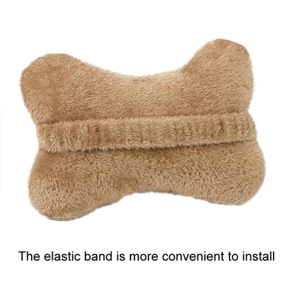 Car Cartoon Bear Plush Seat Upholstery Pillow, Color: Lumbar Pillow Brown by buy2fix