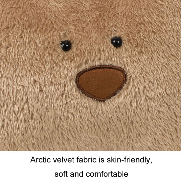 Car Cartoon Bear Plush Seat Upholstery Pillow, Color: Lumbar Pillow Brown by buy2fix