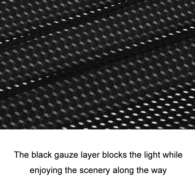 2pcs Car Curtain Sun Protection Mesh Suction Cup Sunshade(Black) by buy2fix