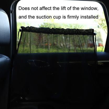 2pcs Car Curtain Sun Protection Mesh Suction Cup Sunshade(Black) by buy2fix