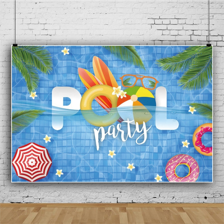 80x120cm Summer Pool Party Decoration Backdrop Swimming Ring Photography Background Cloth(11418487) by buy2fix