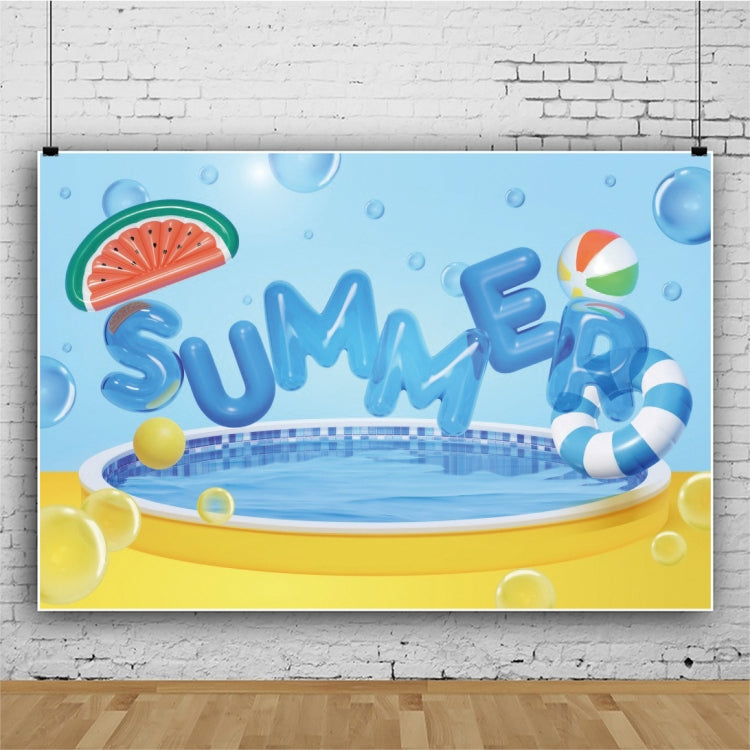80x120cm Summer Pool Party Decoration Backdrop Swimming Ring Photography Background Cloth(11418488) by buy2fix