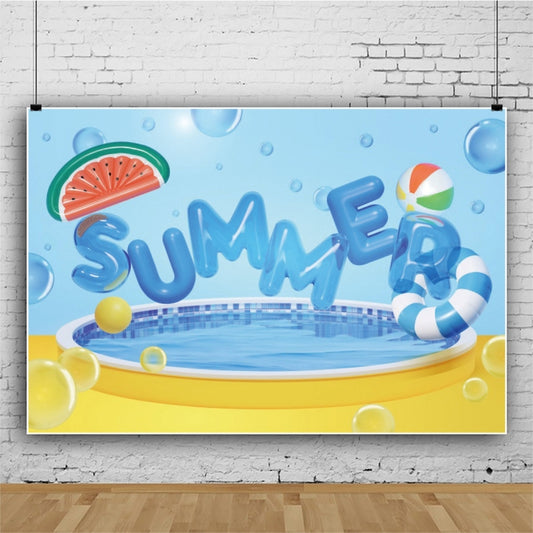 80x120cm Summer Pool Party Decoration Backdrop Swimming Ring Photography Background Cloth(11418488) by buy2fix
