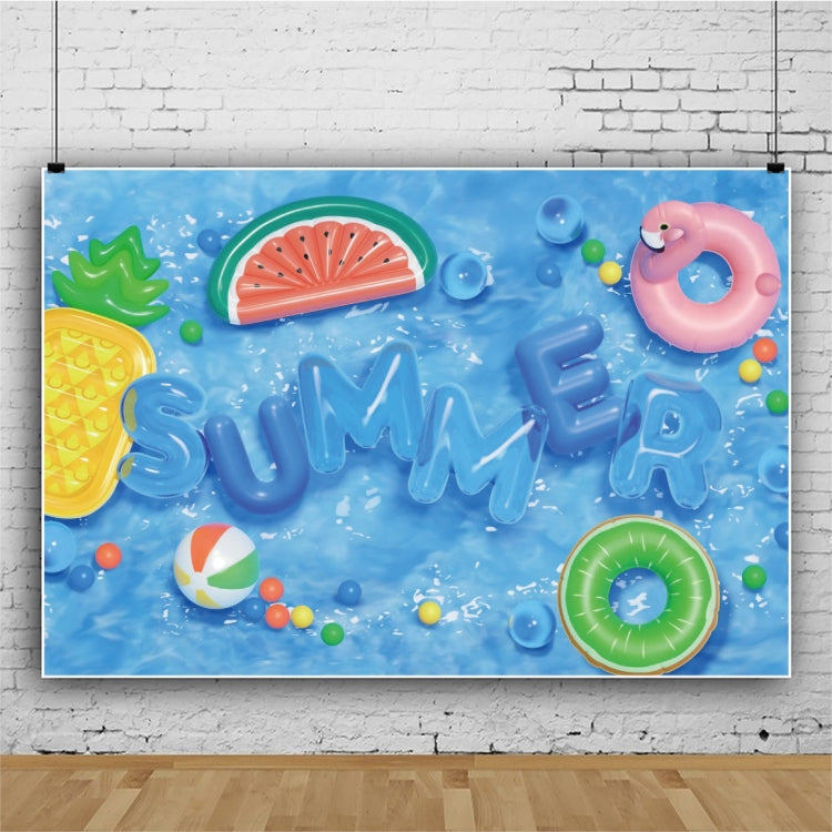 80x120cm Summer Pool Party Decoration Backdrop Swimming Ring Photography Background Cloth(11418489) by buy2fix