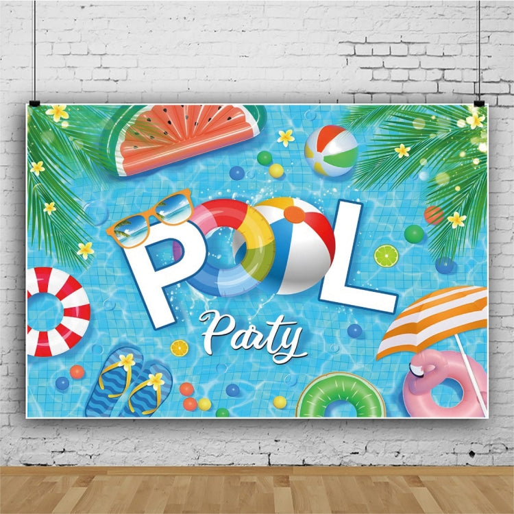 80x120cm Summer Pool Party Decoration Backdrop Swimming Ring Photography Background Cloth(11418495) by buy2fix