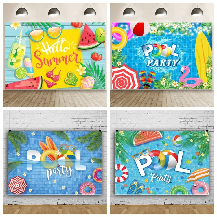 80x120cm Summer Pool Party Decoration Backdrop Swimming Ring Photography Background Cloth(11311789) by buy2fix