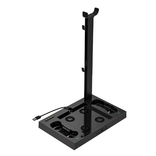 Iplay HBX-274 for XBOX Series X Host Multifunctional Heat Dissipation Base with Gamepad Double Charger(Black)