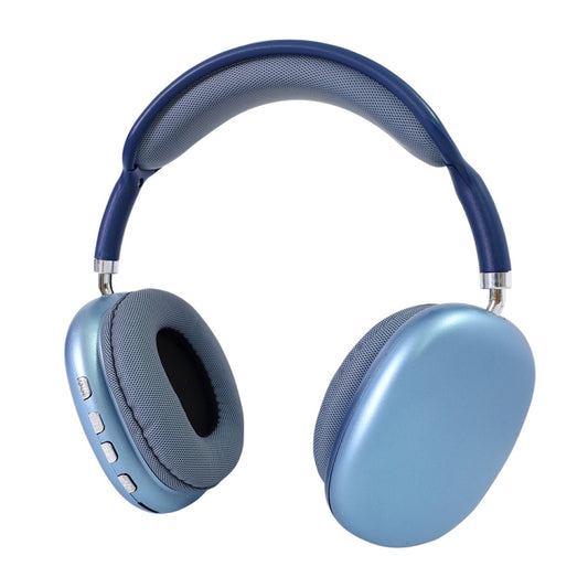 Wireless Bluetooth Headphones Noise Reduction Stereo Gaming Headset(Blue) - Headset & Headphone by buy2fix | Online Shopping UK | buy2fix
