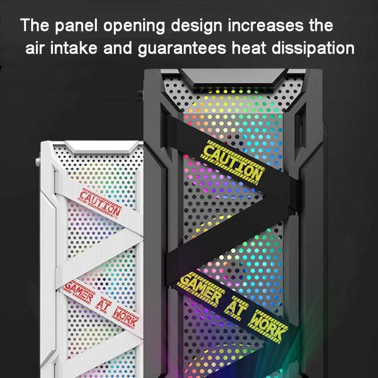 EVESKY Acrylic Side Transparent ATX Computer Case With 6 Fans Position And USB 3.0 Interface, Color: Black - Computer Cases & Towers by EVESKY | Online Shopping UK | buy2fix