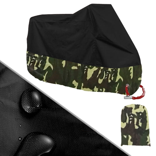 190T Motorcycle Rain Covers Dustproof Rain UV Resistant Dust Prevention Covers, Size: XL(Black Camouflage) - Protective Gear by buy2fix | Online Shopping UK | buy2fix