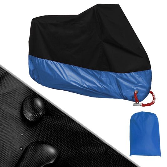 190T Motorcycle Rain Covers Dustproof Rain UV Resistant Dust Prevention Covers, Size: XL(Black and Dark Blue) - Protective Gear by buy2fix | Online Shopping UK | buy2fix