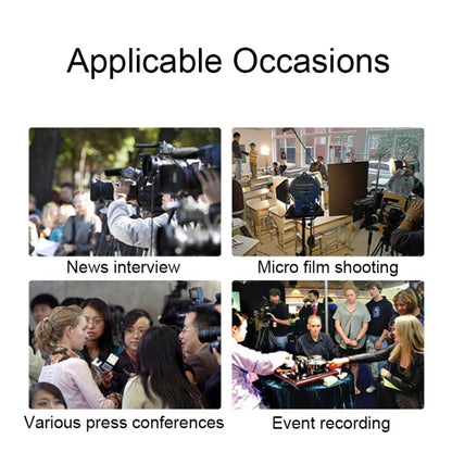 28cm Smart Noise Reduction Live Sound Card Computer Microphone Phone Camera News Interview Microphone - Microphone by buy2fix | Online Shopping UK | buy2fix