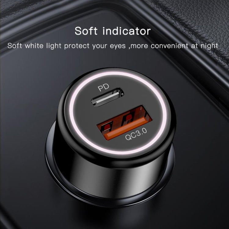Yesido Y42 PD+QC3.0 Car Charger Cigarette Lighter 42W Fast Charger(Black) - Car Charger by Yesido | Online Shopping UK | buy2fix