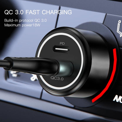 Yesido Y42 PD+QC3.0 Car Charger Cigarette Lighter 42W Fast Charger(Black) - Car Charger by Yesido | Online Shopping UK | buy2fix