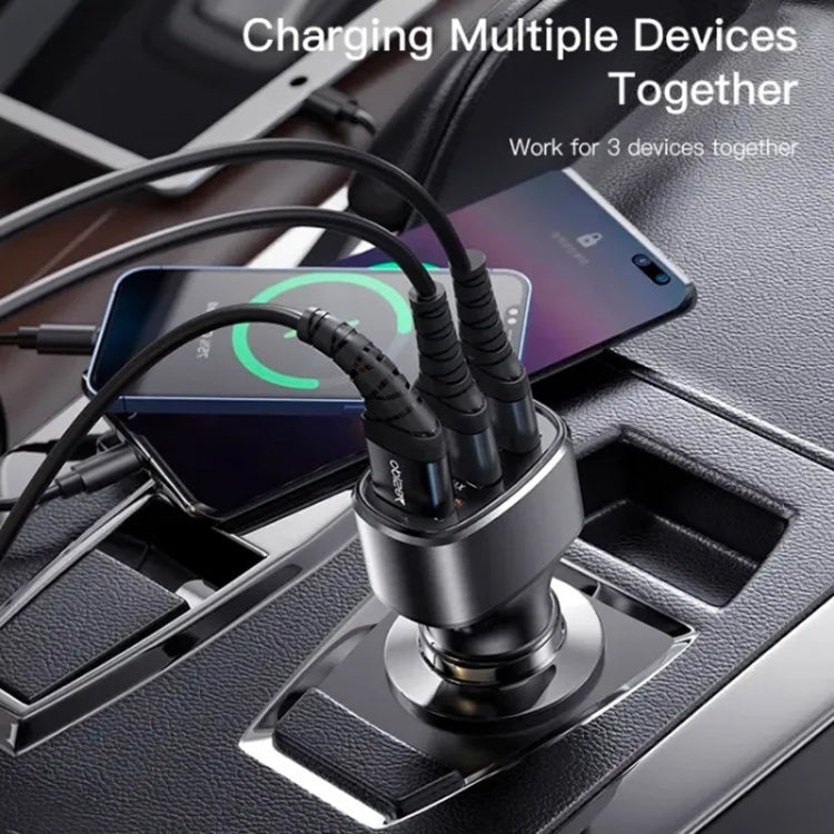Yesido Y46 42W 3 USB Port Car Fast Charger(Black) - Car Charger by Yesido | Online Shopping UK | buy2fix